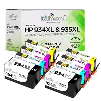  8 Упаковок чернильных картриджей HP # 934XL # 935XL подходят для HP Officejet 6812 6815