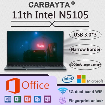  N5105 15,6-дюймовый IPS-экран 16 ГБ оперативной памяти 256 ГБ 1 ТБ 2 ТБ SSD-накопитель Intel Celeron 11th Бизнес-Нетбук Windows 10 11 Pro Игровой Ноутбук