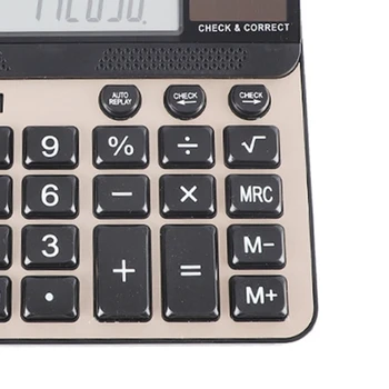  Калькулятор с большой кнопкой Большой ЖК-дисплей 14 цифр Для проверки правильности работы на рабочем столе Электронный калькулятор с питанием от солнечной батареи 2