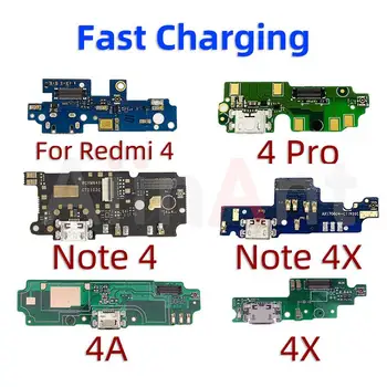  Оригинальная Плата USB Для Зарядки, Разъем Порта, док-станция для Микрофона, Гибкий Кабель Для Зарядки Xiaomi Redmi Note 4 4A 4x Pro Prime Global
